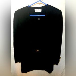 St. John’s Basics by Marie Gray blazer in black, size 4